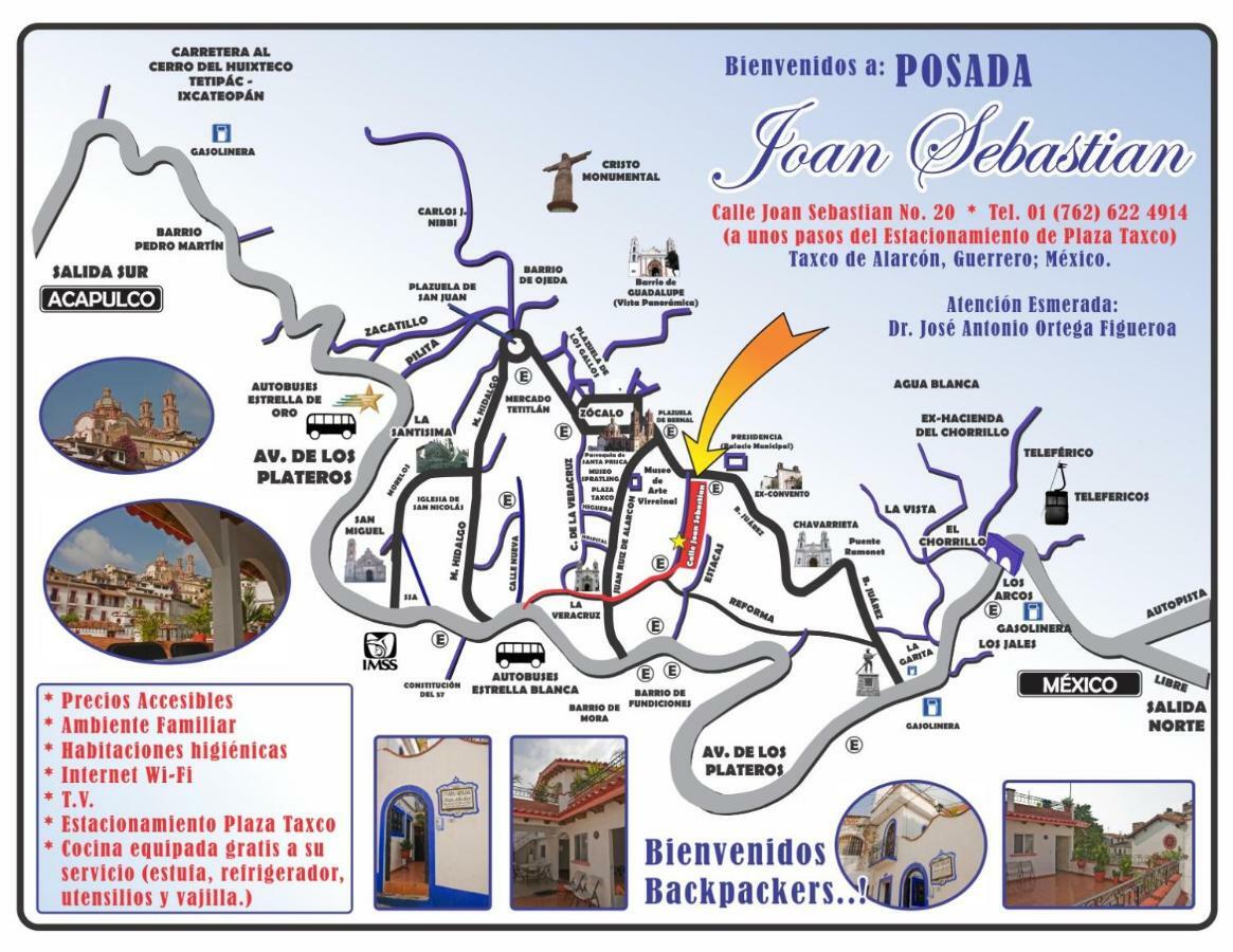 Posada Joan Sebastian Таско де Аларкон Екстериор снимка